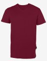 Heren T-shirt V hals HRM 102 Bordeaux